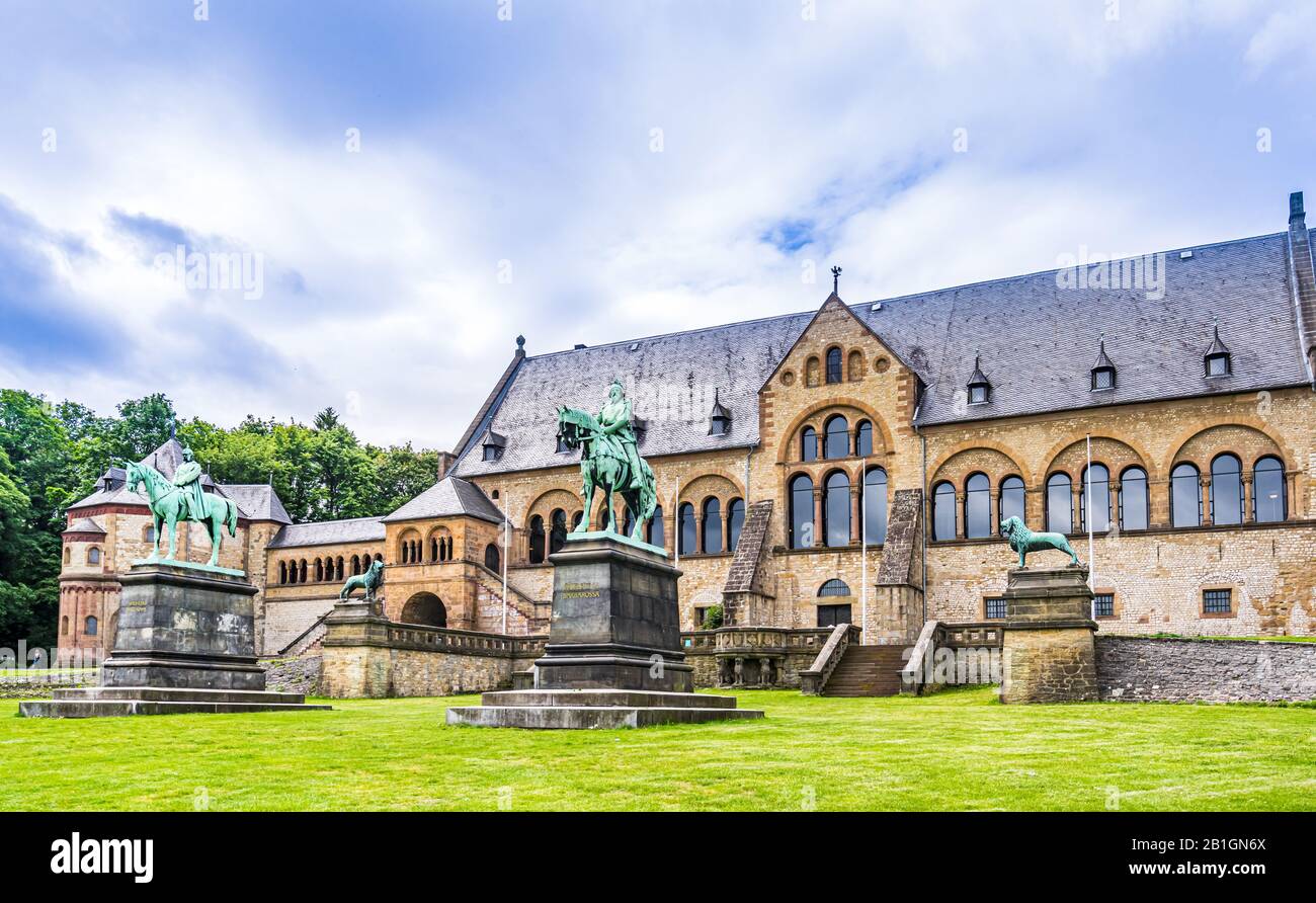 Blick auf Den Kaiserpalast von Goslar Stockfoto