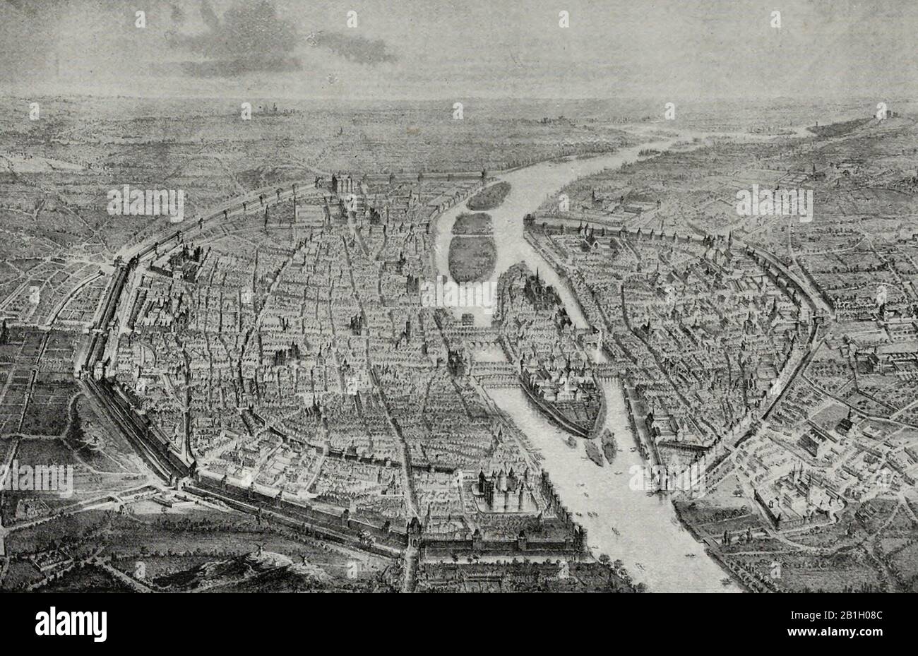 Paris in der Zeit von Franziskus I. Stockfoto