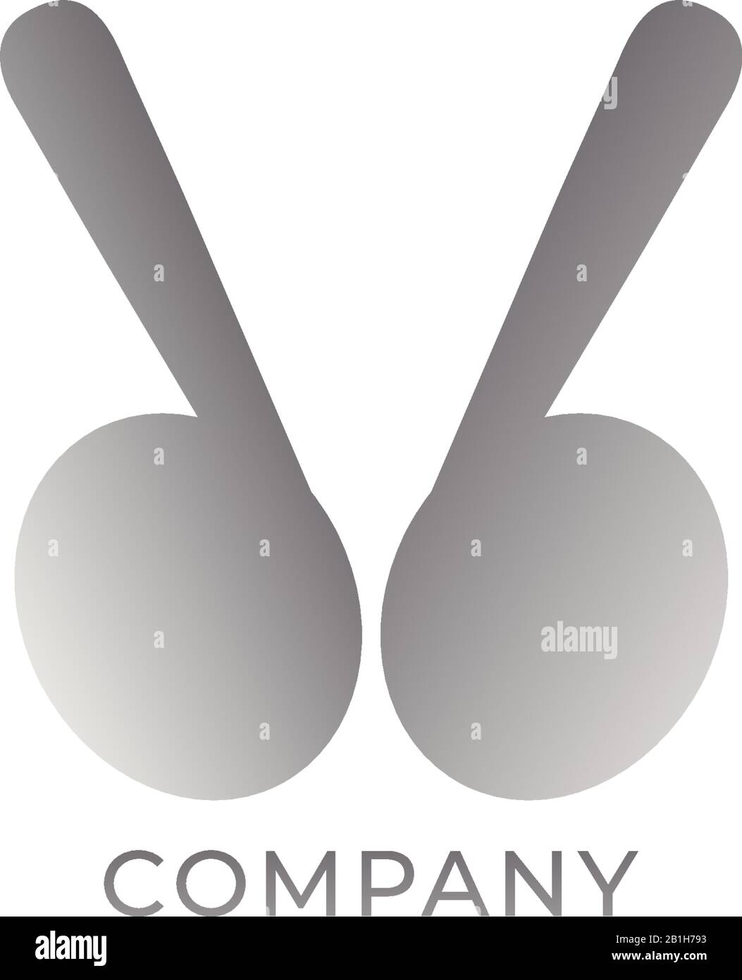 DB-Alphabet-Logo-Designvorlage für Kleinbuchstaben isoliert auf weißem Hintergrund. Graues TWS Earphone-Symbol wie Augen und Antennen von Insekten. Stock Vektor