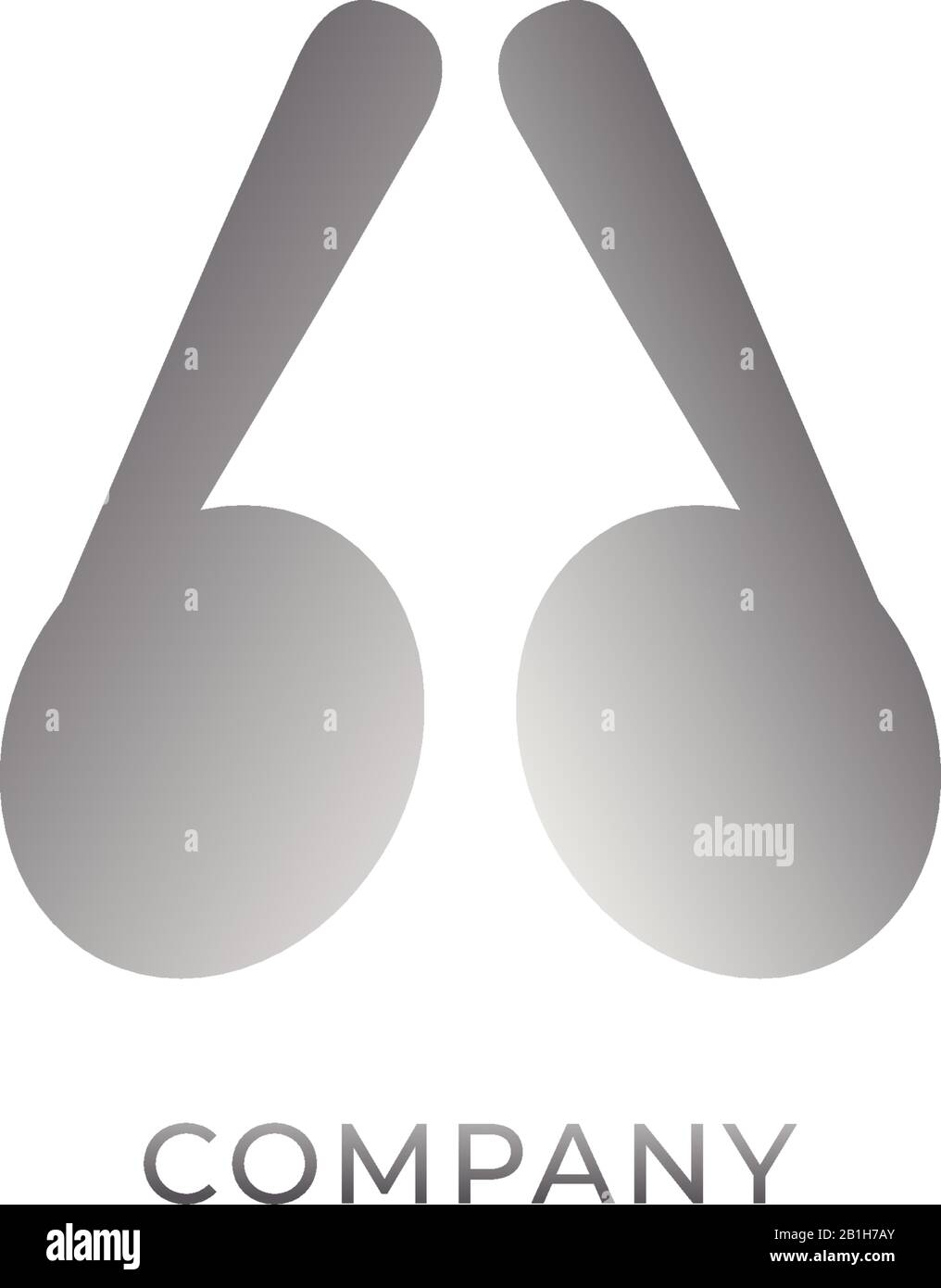 Kleinbuchstabe bd Alphabet Logo Design Template isoliert auf weißem Hintergrund. Graues Symbol für TWS-Ohrhörer abgebildet. Bildlogotyp des Monogramms Stock Vektor