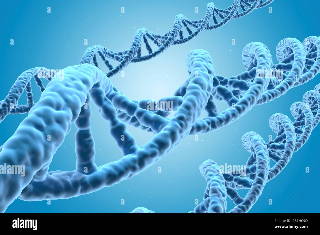 DNA, Medizin, 3D-Illustration Stockfoto