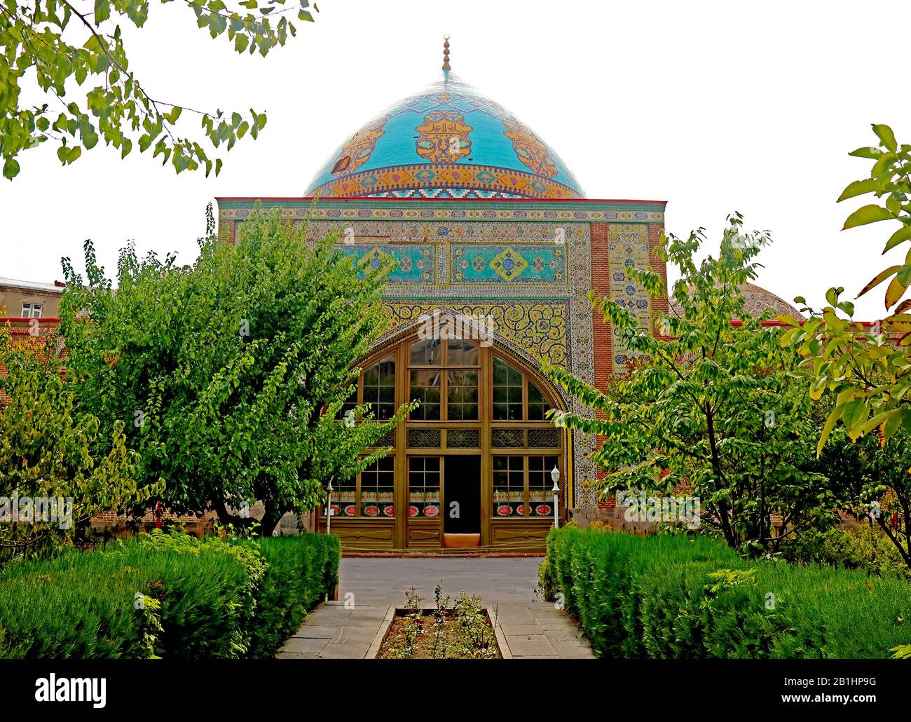 Die Blaue Moschee von Jerewan, die Größte und einzige aktive Moschee in Armenien, Befindet sich an der Maschtots Avenue, Central District in Jerewan, Armenien Stockfoto
