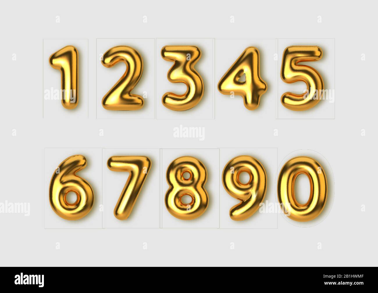 Realistische Goldnummern In 3d Schrift Zahl In Form Goldener Ballons Vorlage Fur Produkte Werbung Webbanner Broschuren Zertifikate Und Stock Vektorgrafik Alamy