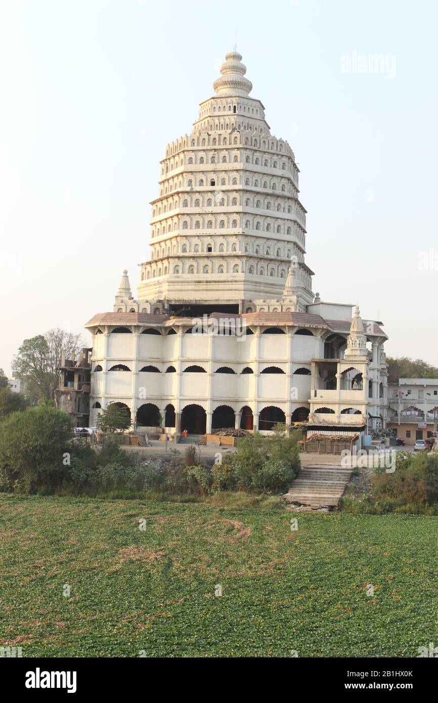 Mär 2019, Pune, Maharashtra, Indien. Dnyaneshwar Maharaj Samadhi Mandir Tempel, Alandi Stockfoto