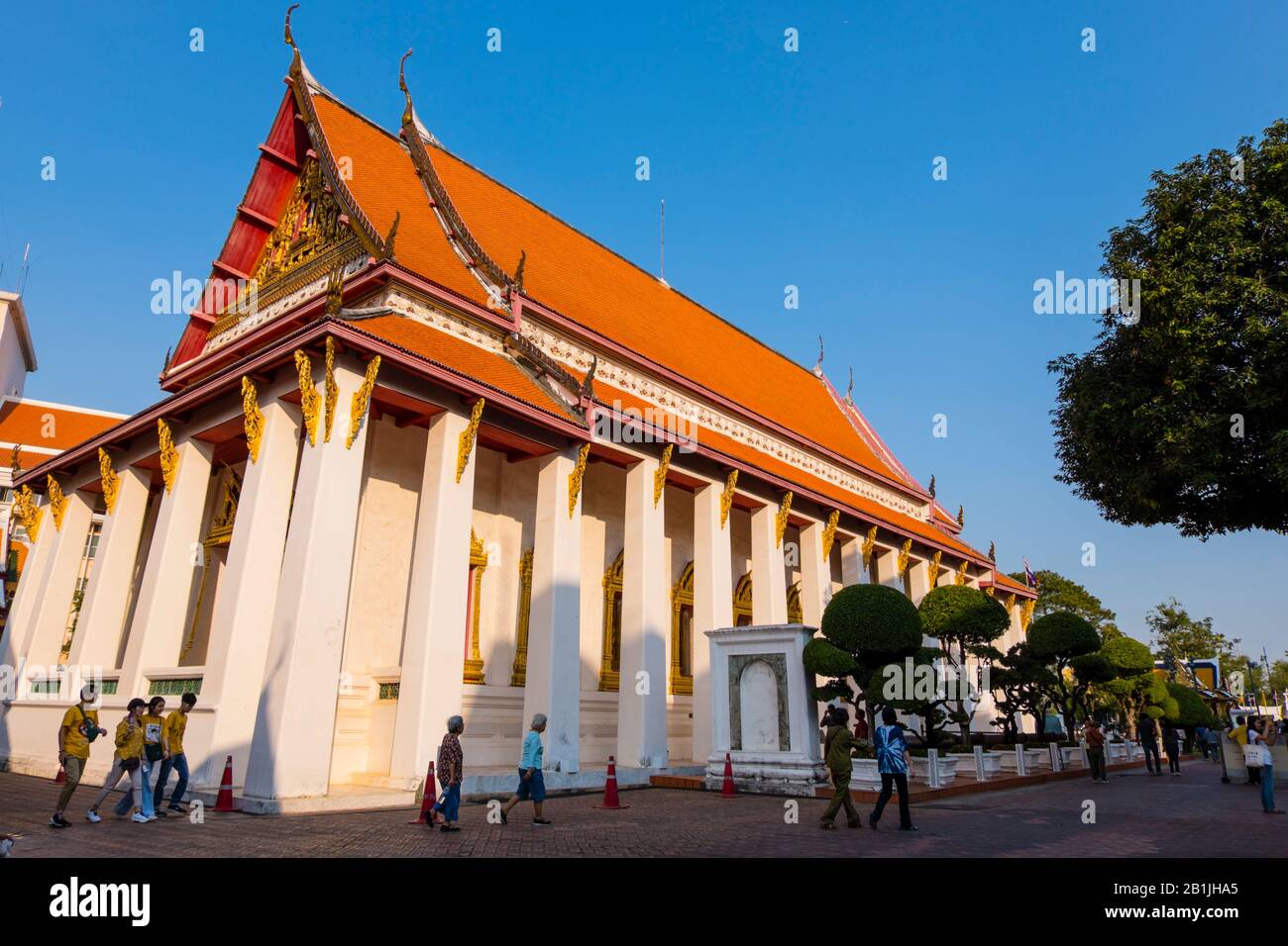 Buddhaisawan Chapel, National Museum Grounds, Ko Ratanakosin, Bangkok, Thailand Stockfoto