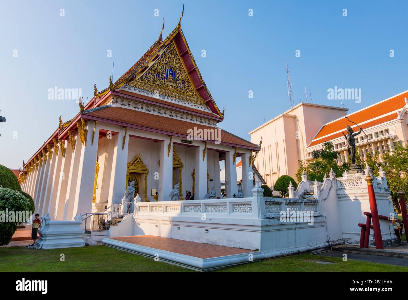 Buddhaisawan Chapel, National Museum Grounds, Ko Ratanakosin, Bangkok, Thailand Stockfoto