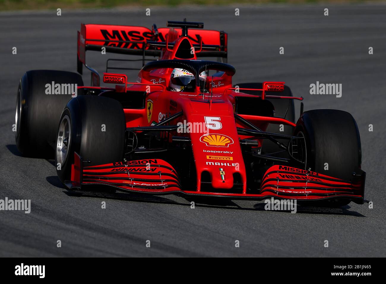 Montmelo, Spanien. Februar 2020. #05 Sebastian Vettel, Scuderia Ferrari. Formel-1-Weltmeisterschaft 2020, Wintertesttage #2 2020 Barcelona, 26-02-2020. Foto Federico Basile/Insidefoto Credit: Insidefoto srl/Alamy Live News Stockfoto
