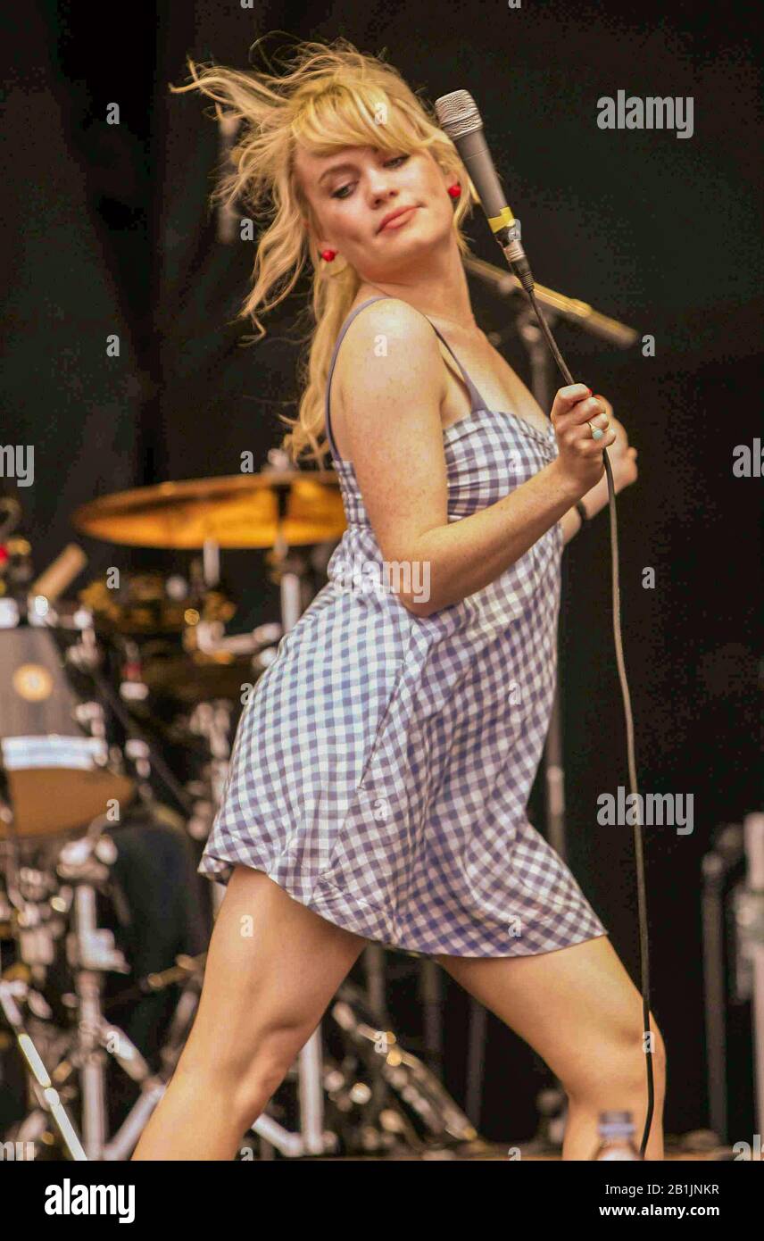 Stock Picture vom August 2008 zeigt Duffy auf dem V Festival in 