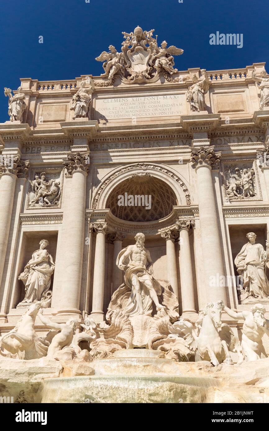 Trevi-Brunnen in Rom, Italien 2017 Stockfoto