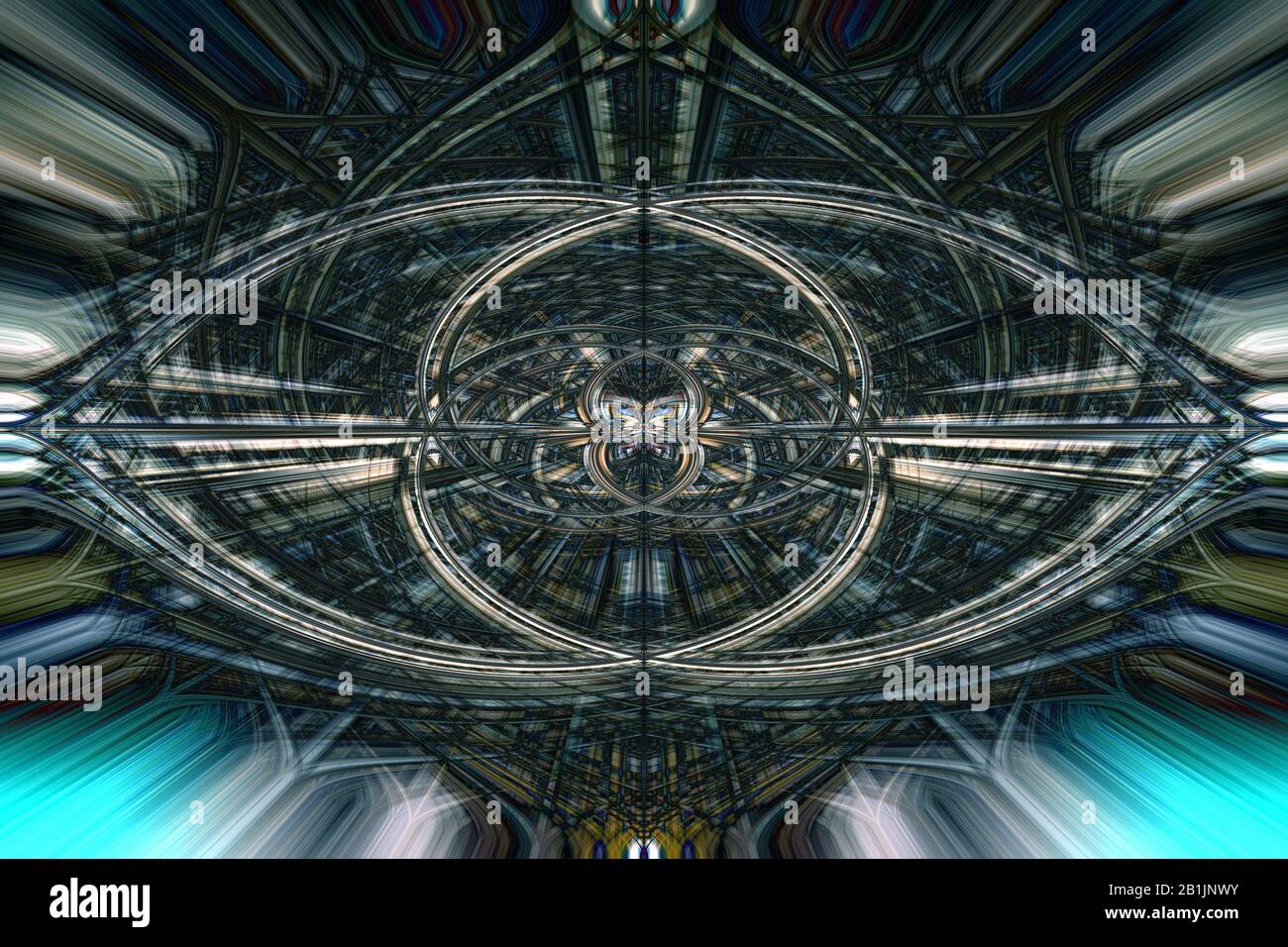 Hunderte feine symmetrische Linien ein abstrakter Hintergrund mit sehr aufwändigem Muster Stockfoto