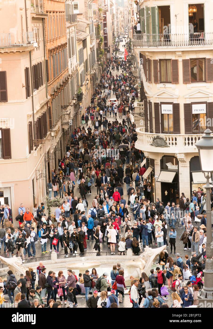 Piazza di Spagna in Rom, Italien Stockfoto