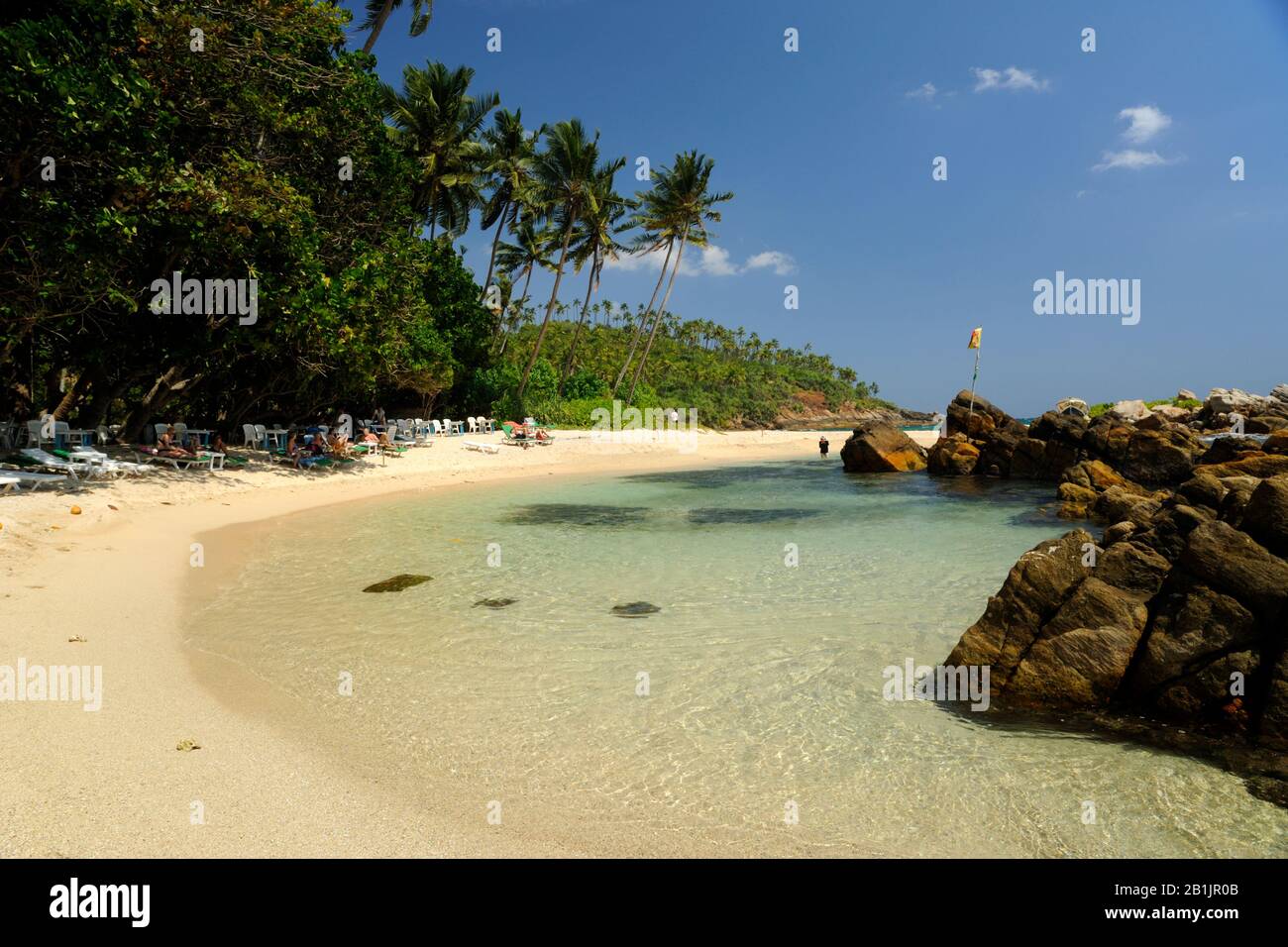 Sri Lanka, Mirissa, geheimer Strand Stockfoto