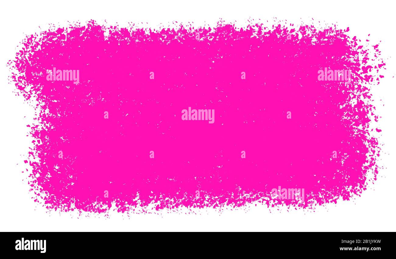 Pink-dicke, strukturierte Pinselstriche, isoliert auf weißem Hintergrund für Designs und zum Schreiben von Kopien. Digital generiertes Element. Stockfoto