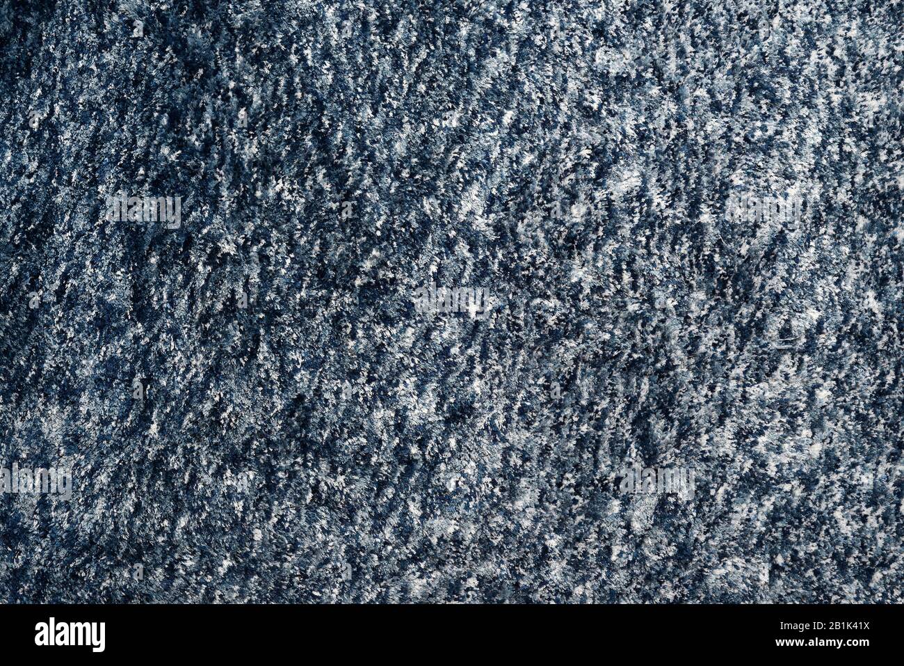 Blau-weißer Faser-Teppich-Hintergrund Stockfoto