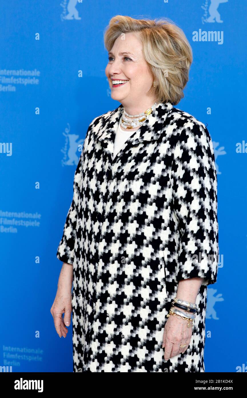 Hillary Rodham Clinton bei der Fotocall for Hillary auf dem Internationalen Filmfestival Berlin 2020/70 im Hotel Grand Hyatt. Berlin, 25. Februar 2020. Nutzung weltweit Stockfoto
