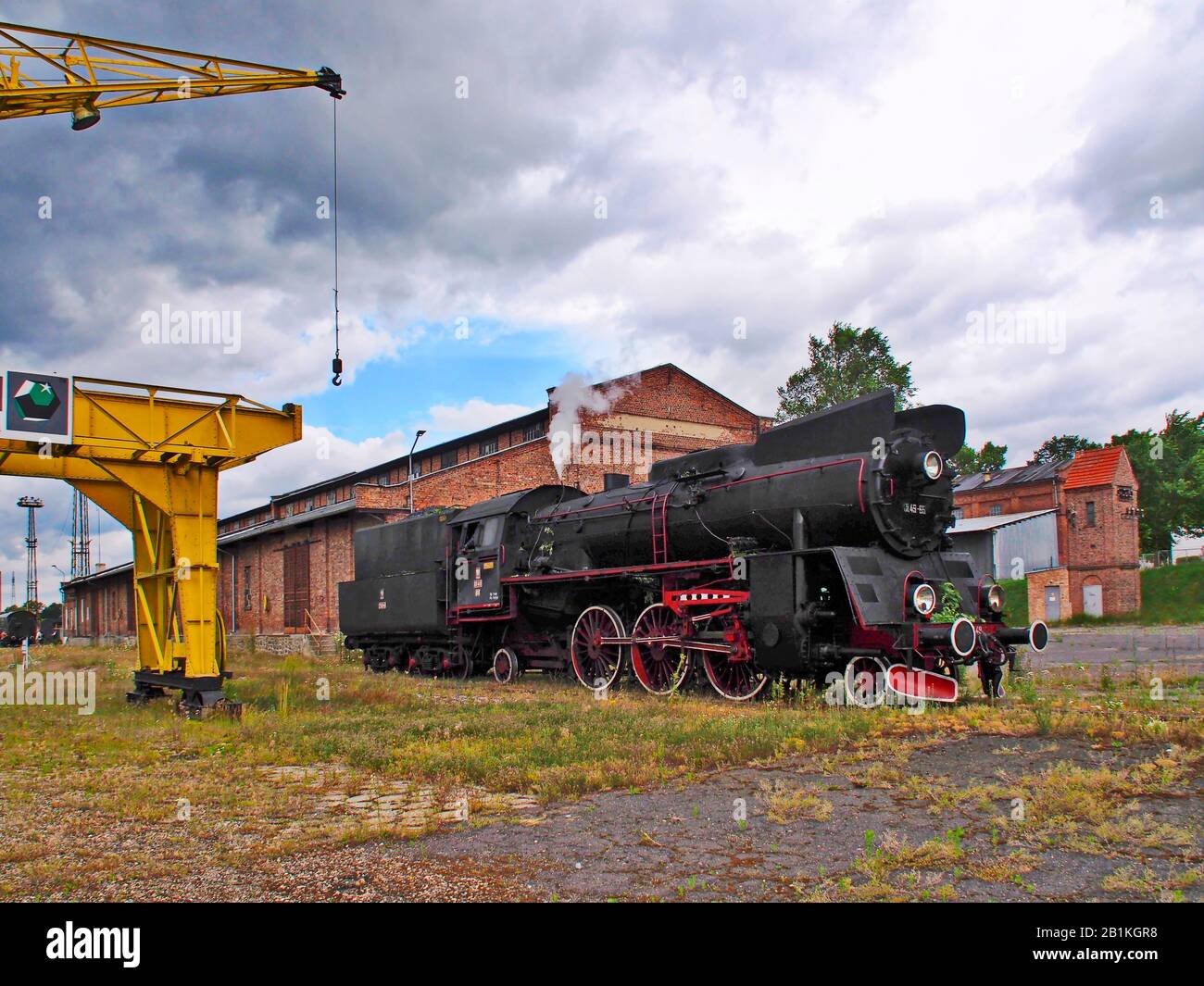 Dampflokos, Züge in Polen Stockfoto