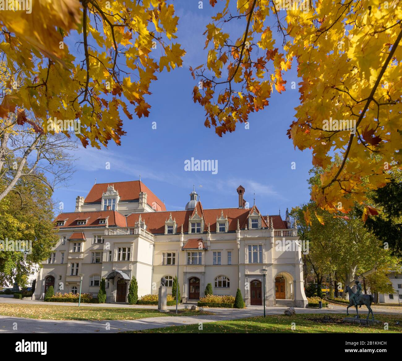 Theater im Herbst, Berndorf, Oberösterreich Stockfoto