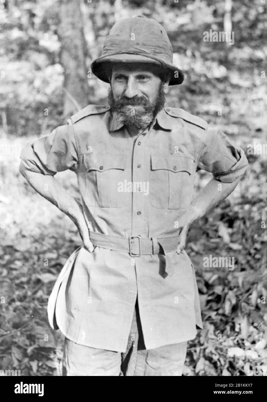 Orde WINGATE (1903-1944) Offizier der British Army, der während der Burma Campaign of WW2 tiefe Eindringungsmissionen in japanisch behaltenes Gebiet leitete. Fotografiert im Jahr 1943. Stockfoto