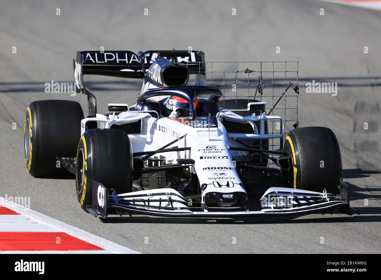 Februar 2020; Circuit De Barcelona Catalunya, Barcelona, Katalonien, Spanien; Formel-1-Vorsaisontests Zwei; Scuderia AlphaTauri Honda, Daniil Kvyat Stockfoto