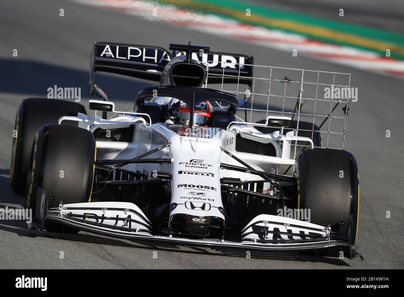 Februar 2020; Circuit De Barcelona Catalunya, Barcelona, Katalonien, Spanien; Formel-1-Vorsaisontests Zwei; Scuderia AlphaTauri Honda, Pierre Gasly Stockfoto