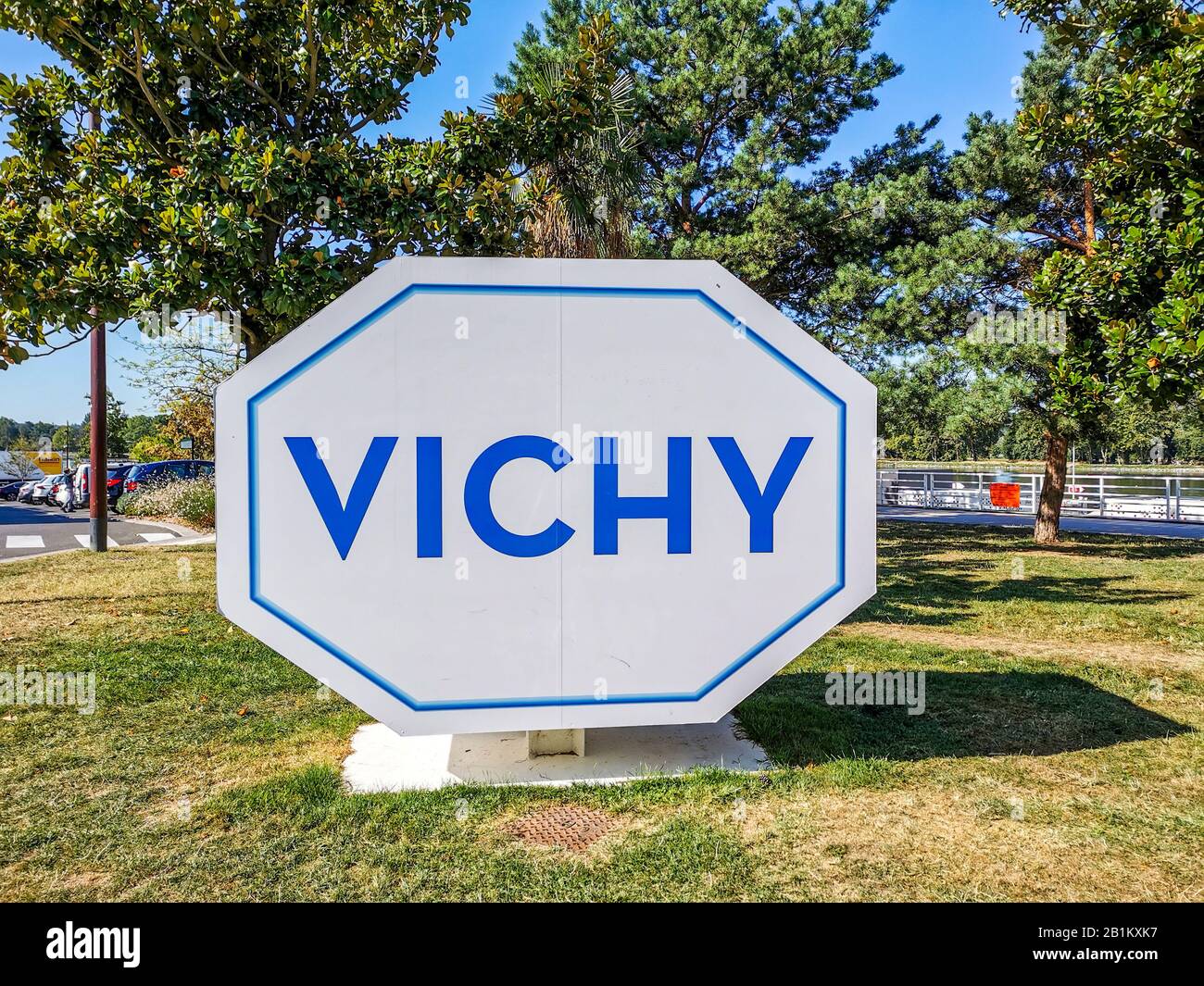 Vichy-Pastille-Vertretung, Allier, Auvergne-Franc-Alpen, Frankreich Stockfoto