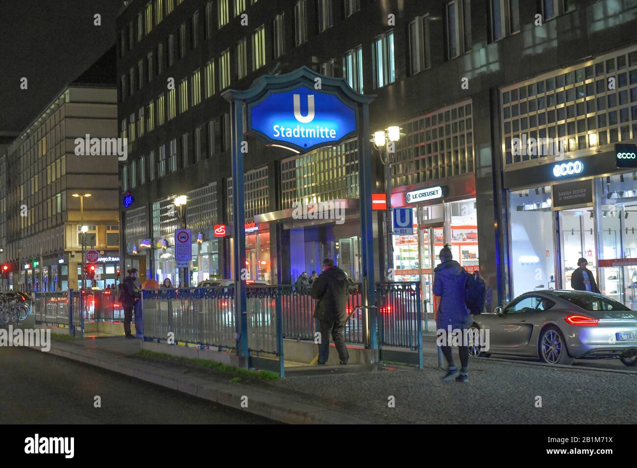 U-Bahnhof-Stadtmitte, Friedrichstraße, Mitte, Berlin, Deutschland Stockfoto
