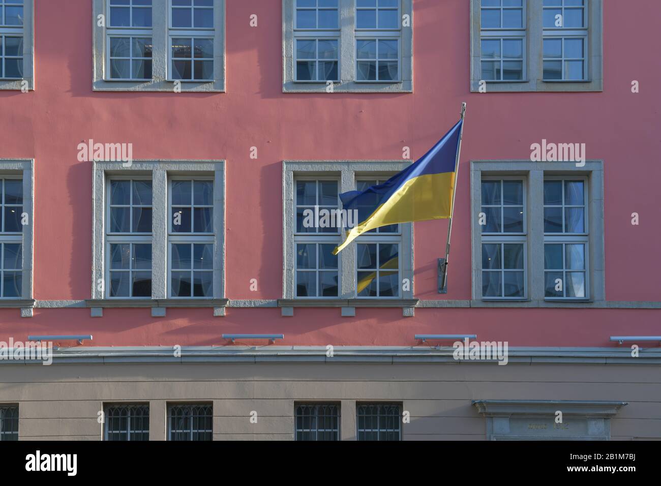 Botschaft der Ukraine, Albrechtsstraße, Mitte, Berlin, Deutschland Stockfoto