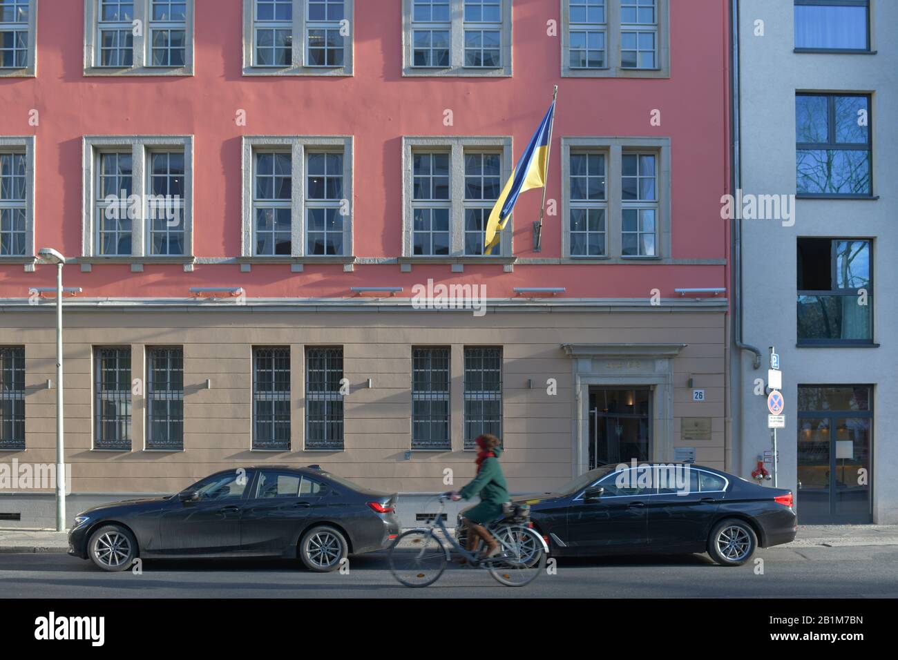 Botschaft der Ukraine, Albrechtsstraße, Mitte, Berlin, Deutschland Stockfoto
