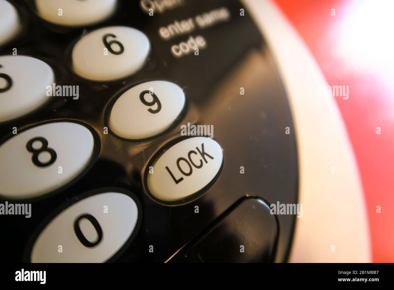 Persönlicher Hotel-Safe, USA Stockfoto