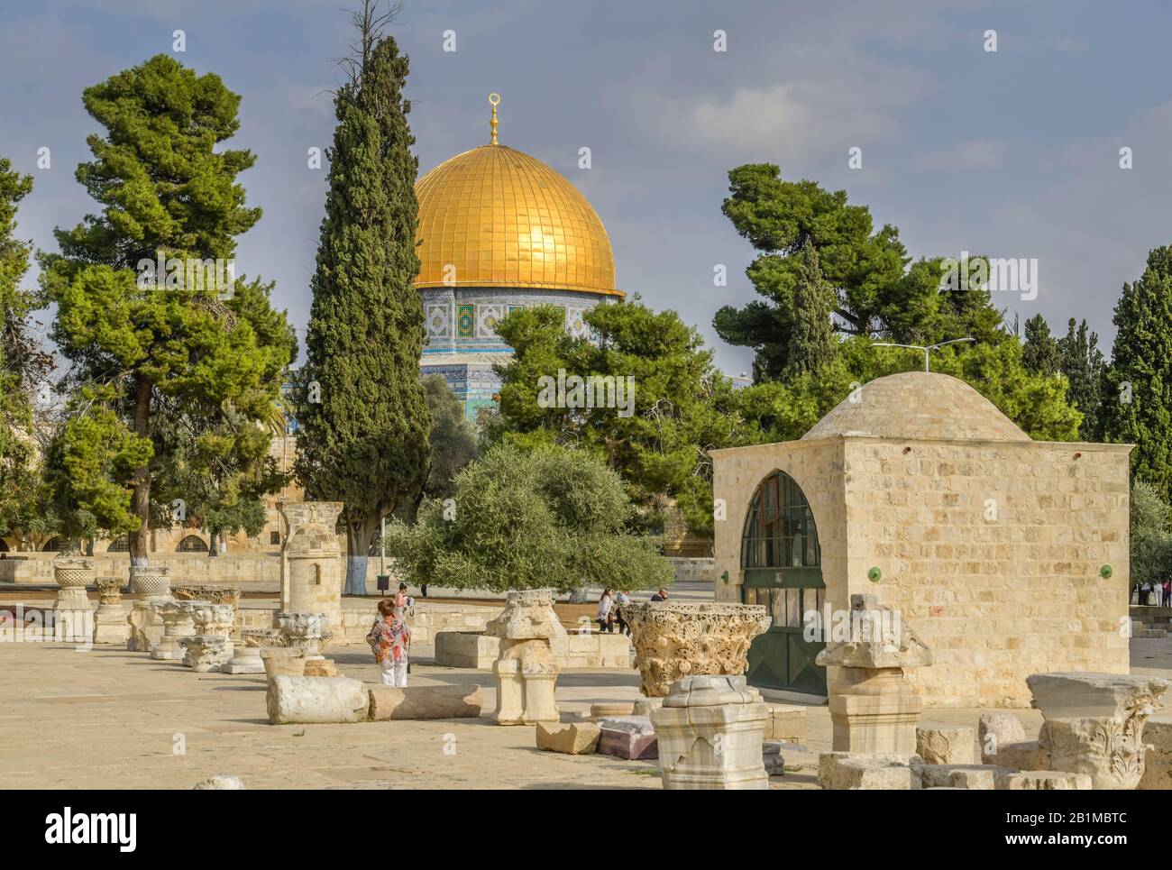 Tempelberg und Felsendom, Jerusalem, Israel Stockfoto