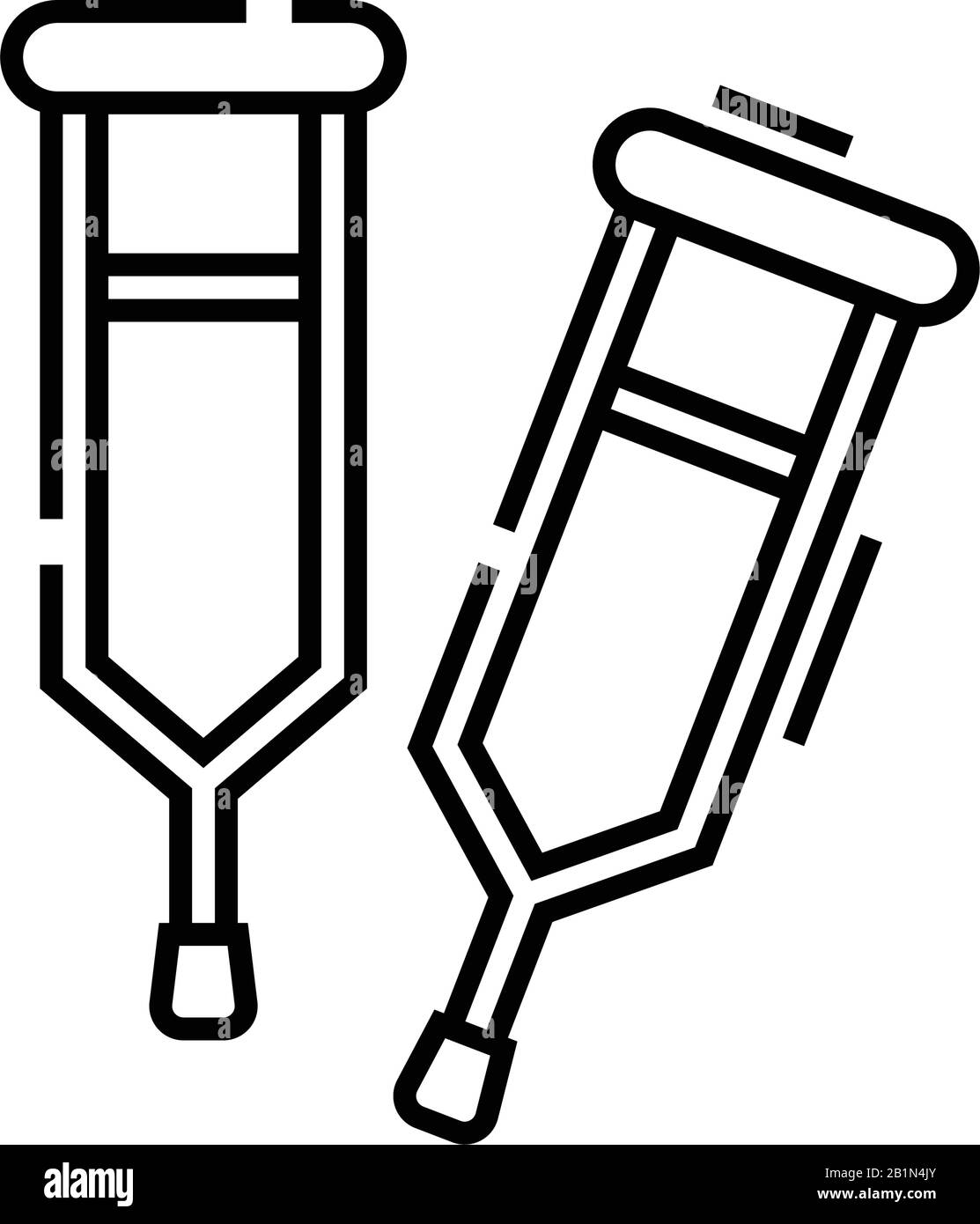 Linien-Symbol für Injektionswerkzeuge, Konzeptzeichen, Konturvektorabbildung, lineares Symbol. Stock Vektor