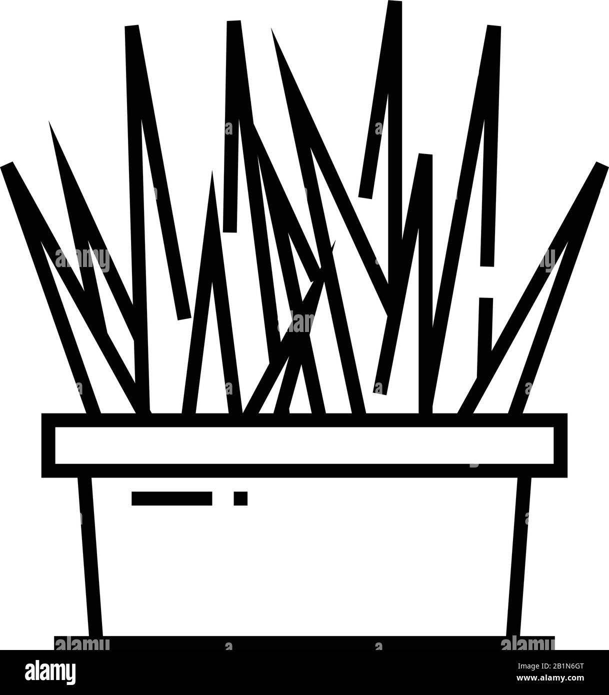 Symbol für die Linie "Home Herbs", Konzeptschild, Konturvektorabbildung, lineares Symbol. Stock Vektor