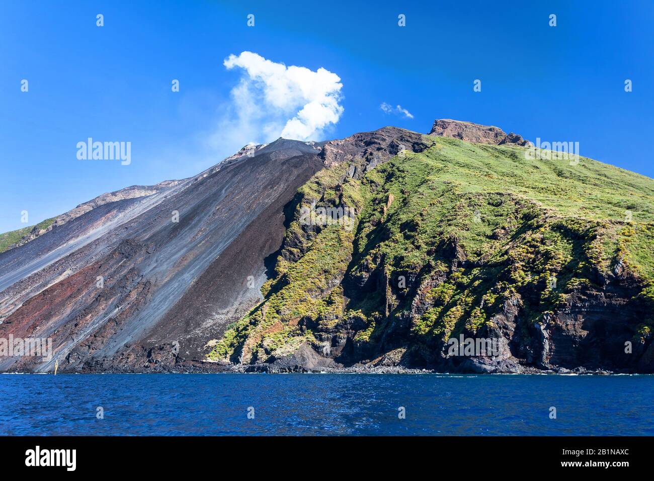 Aktiver Vulkan, Italien, Liparische Inseln Stockfoto