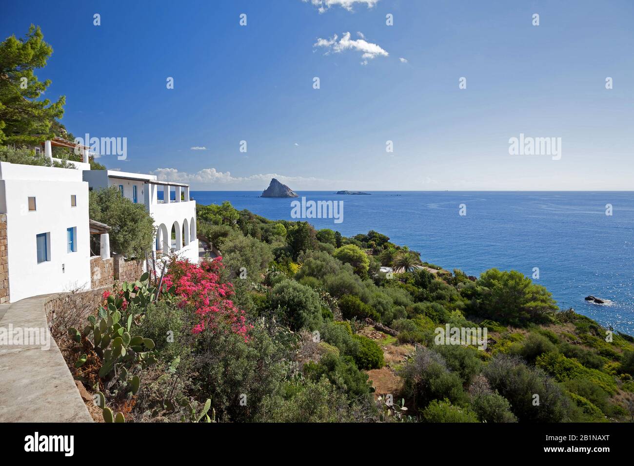Blick auf das Meer, Italien, Liparische Inseln Stockfoto
