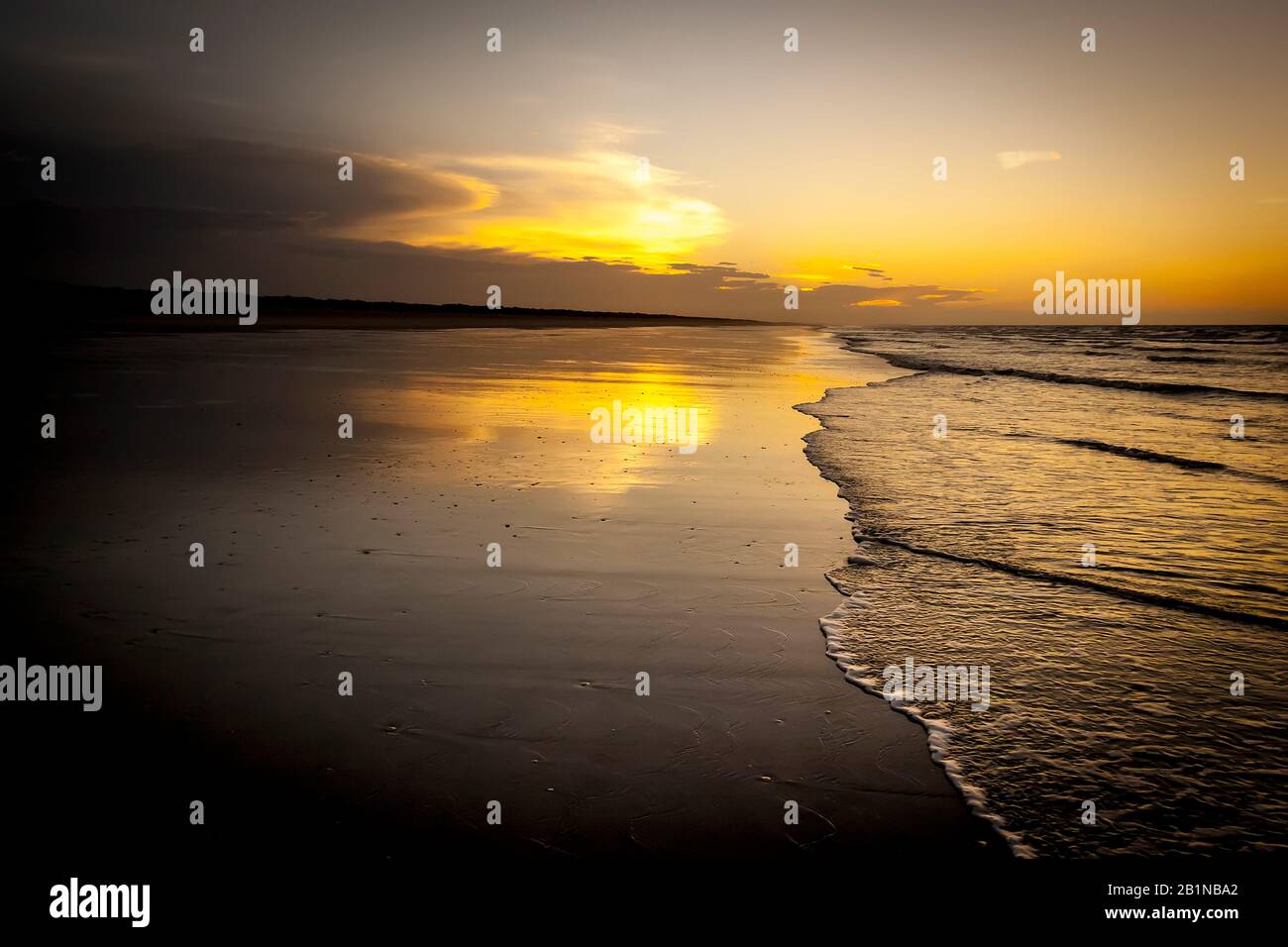 Die Sonne geht über das Meer, Australien Stockfoto