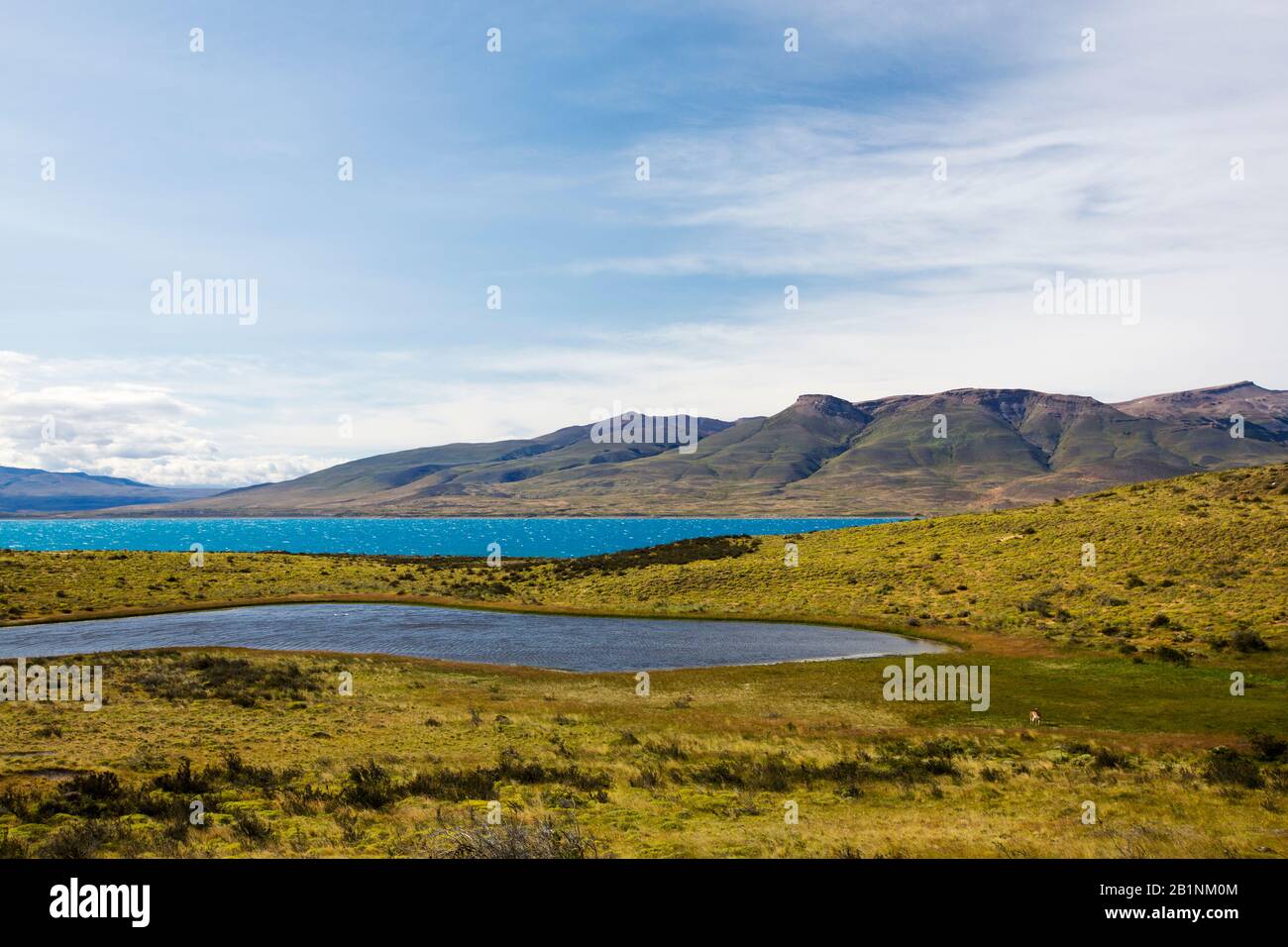 Lago Sarmiento in Torres del Paine, Patagonien, Chile. Stockfoto