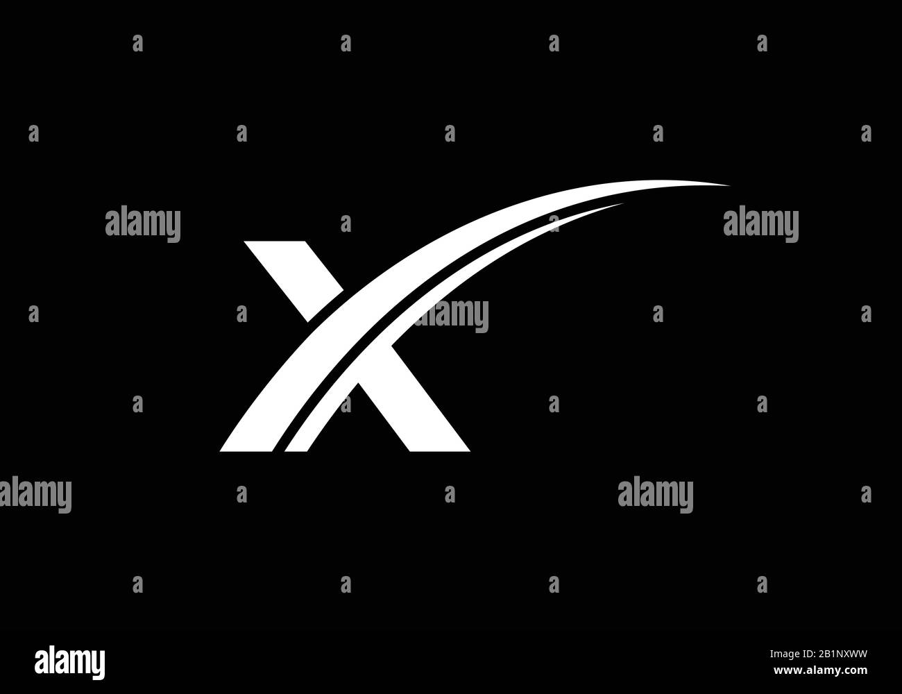 X Anfangsbuchstaben Logo Design, Creative Modern Letters Vector Icon Logo Illustration. Stock Vektor