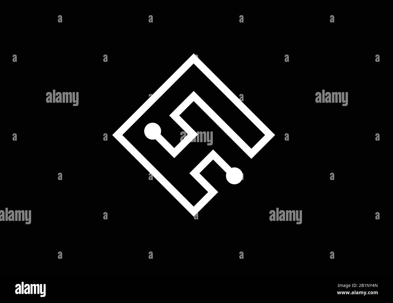 H Anfangsbuchstaben Logo Design, Creative Modern Letters Vector Icon Logo Illustration. Stock Vektor