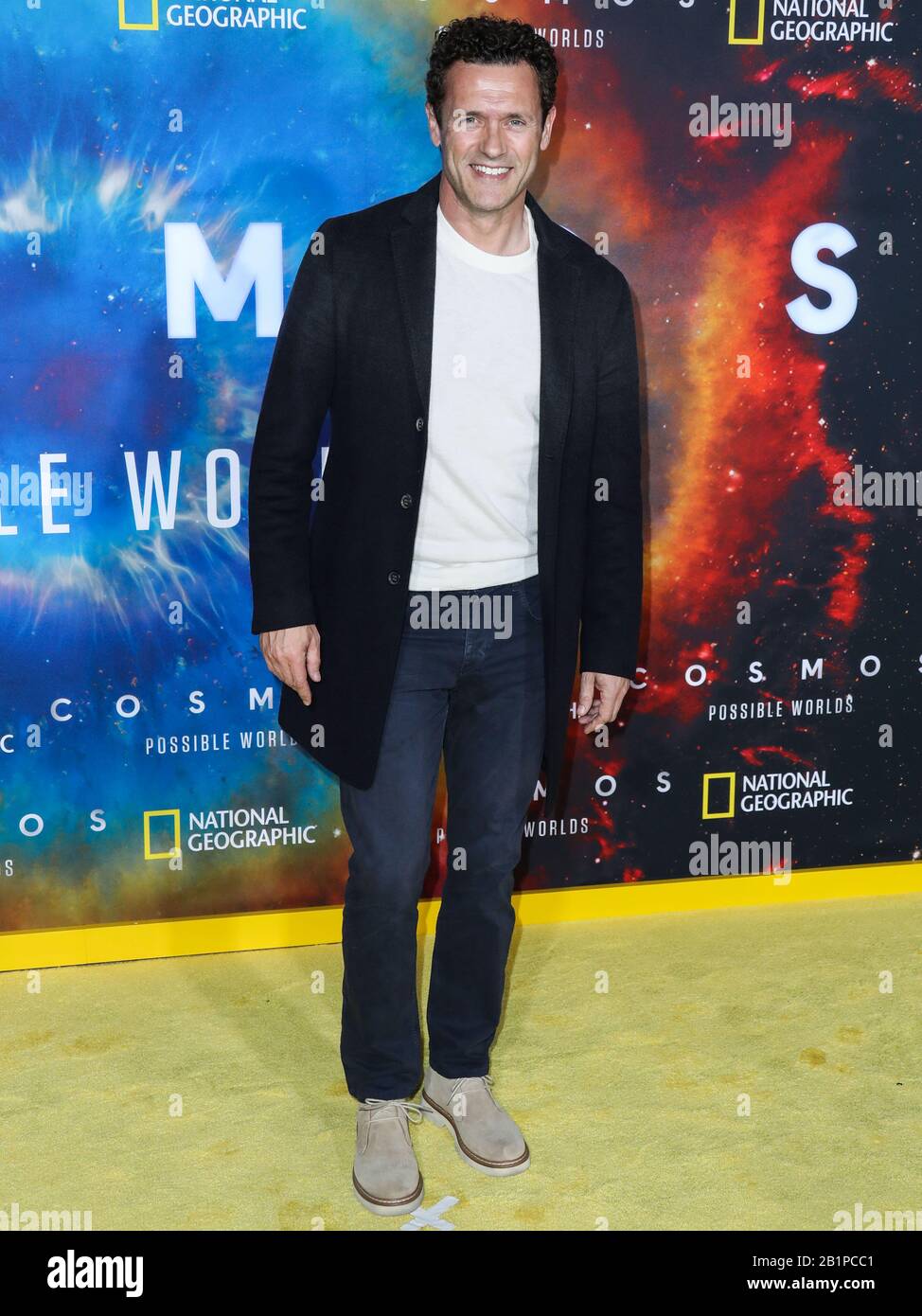 Westwood, Vereinigte Staaten. Februar 2020. Westwood, LOS ANGELES, KALIFORNIEN, USA - 26. FEBRUAR: Jason O'Mara trifft auf der Los Angeles Premiere Von National Geographics "Cosmos: Mögliche Welten" ein, die in der Royce Hall an der University of California, Los Angeles (UCLA) am 26. Februar 2020 in Westwood, Los Angeles, Kalifornien, Vereinigte Staaten abgehalten wird. (Foto von Xavier Collin/Image Press Agency) Credit: Image Press Agency/Alamy Live News Stockfoto