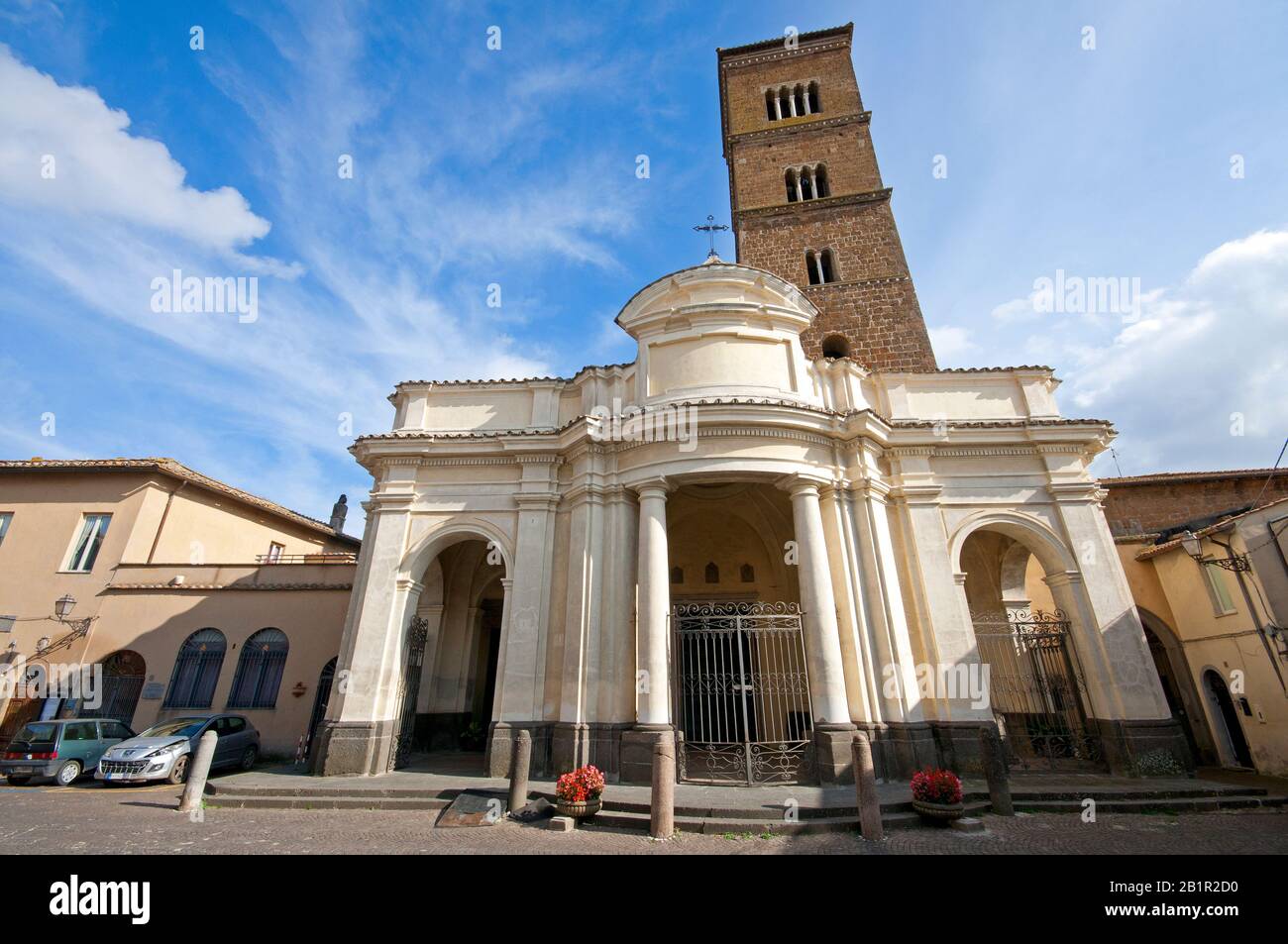 Mariä-Himmelfahrt-Kathedrale, Sutri, Latium, Italien Stockfoto