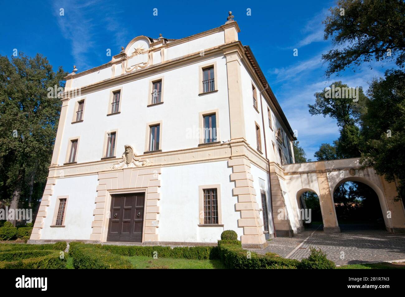 Villa Savorelli im Regionalpark der Altstadt von Sutri, Latium, Italien Stockfoto