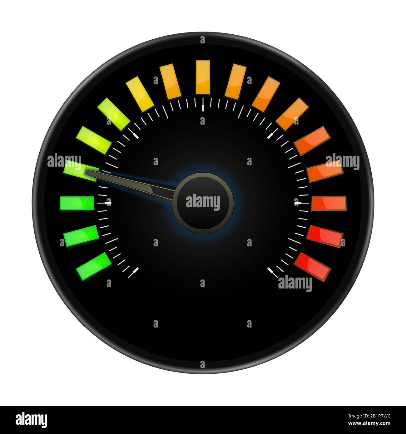 Farbige industrielle Skala auf schwarzem Hintergrund Stock Vektor