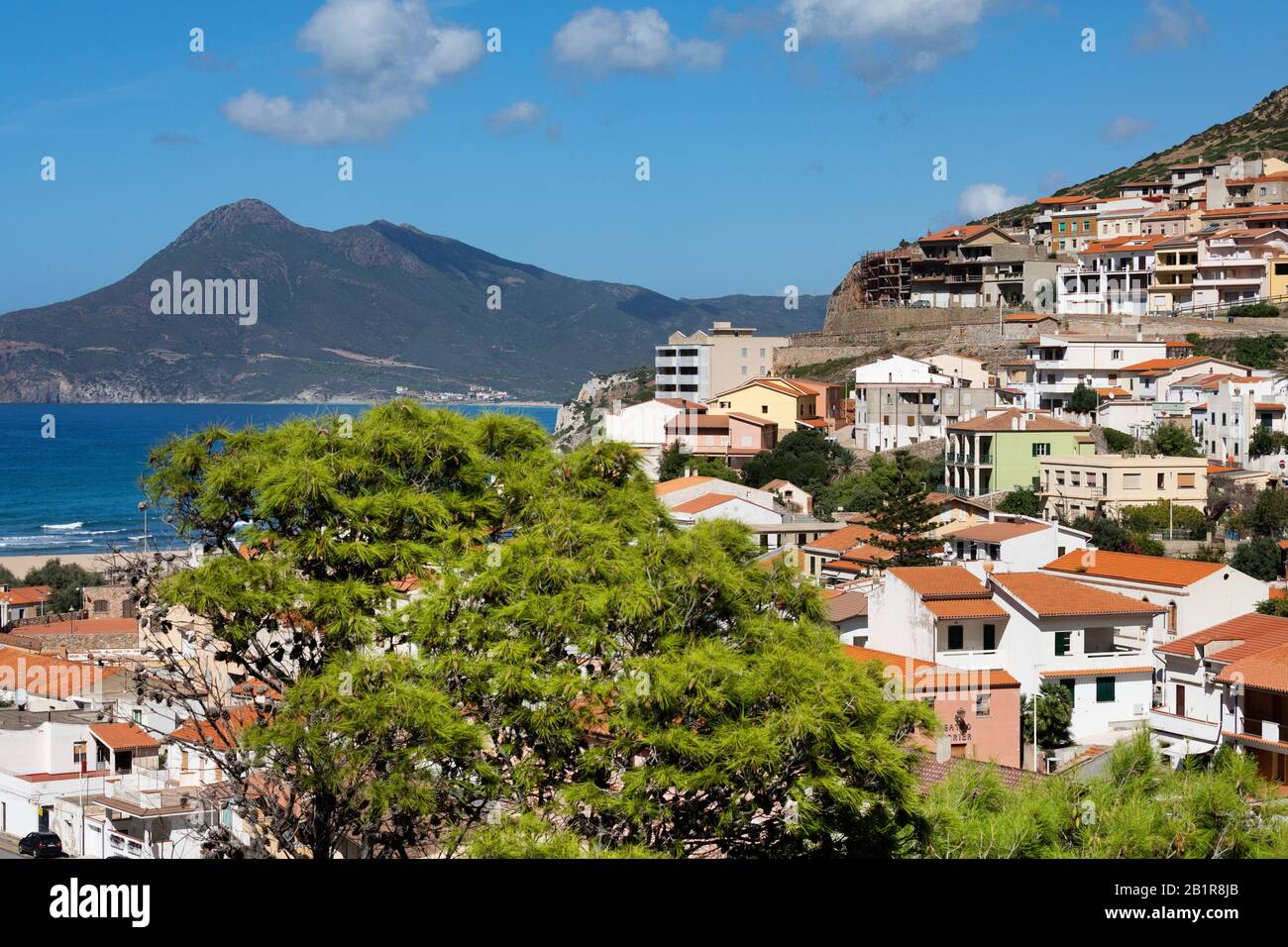 Stadt Buggerru, Italien, Sardegna Stockfoto