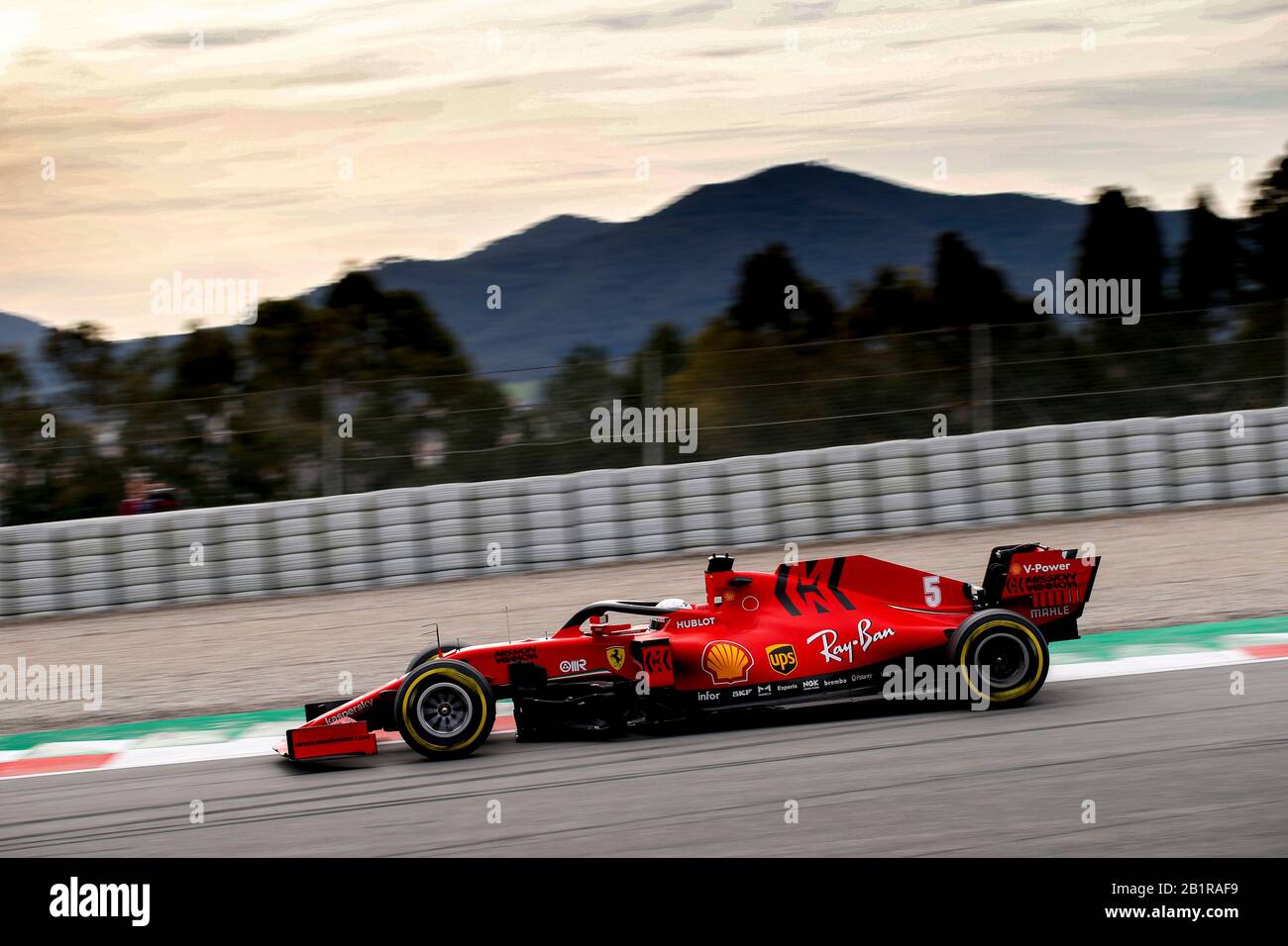 Motorsport: FIA-Formel-1-Weltmeisterschaft 2020, Preseason Testing in Barcelona, #5 Sebastian Vettel (GER, Scuderia Ferrari Mission Winnow), Einsatz weltweit Stockfoto