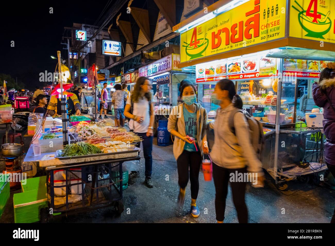 Chiang Mai Gate Night Food Market, Chiang Mai, Thailand Stockfoto