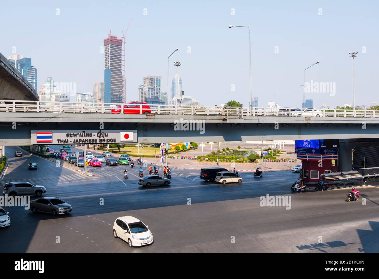 Thai Japanese Bridge, Sala Daeng Junction, Silom, Bangkok, Thailand Stockfoto
