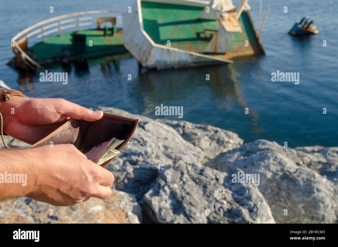 Die Wirtschaft wird immer Schlimmer Stockfoto