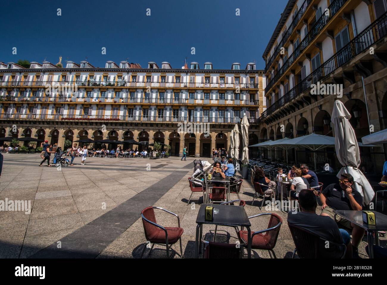 Plaza Mayor de San Sebastián, País Vasco Stockfoto