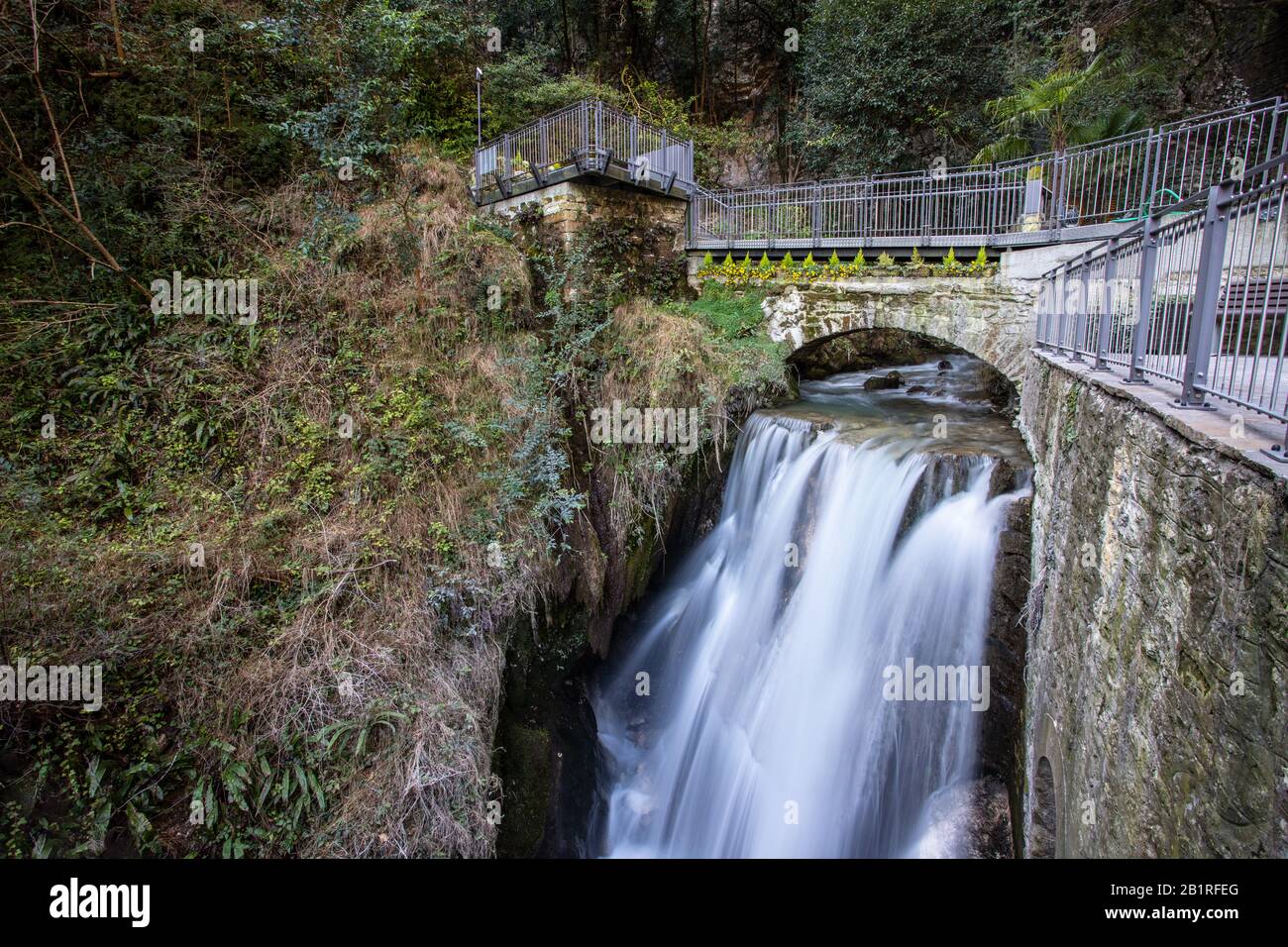 Cascata Varone am Gardasee in Italien Stockfoto