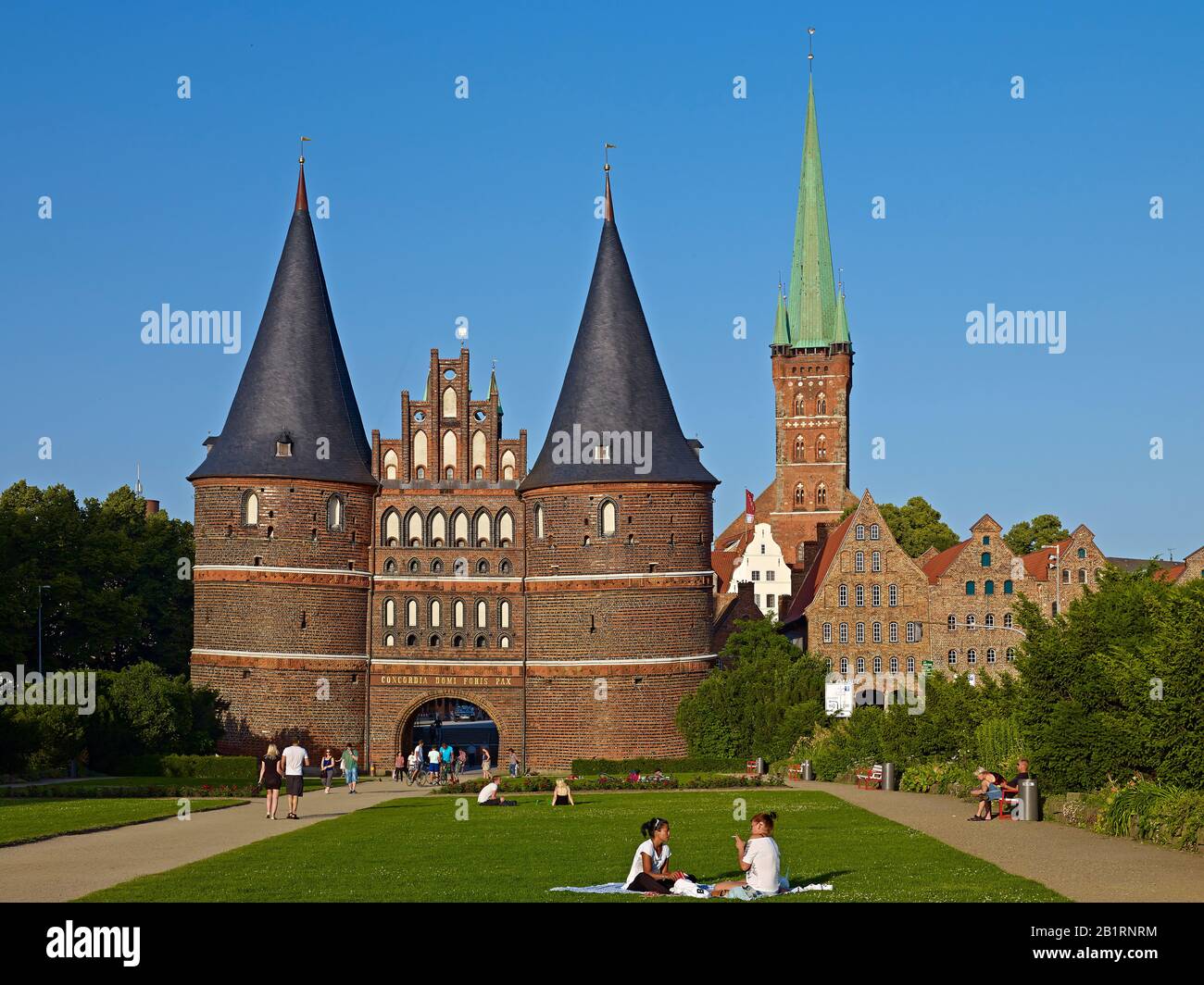 Holstentor in der Hansestadt Lübeck, Schleswig-Holstein, Stockfoto